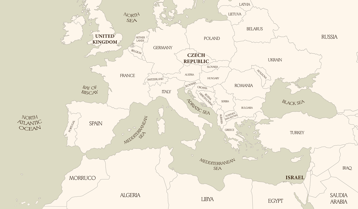 Pangean Collective illustrated world map